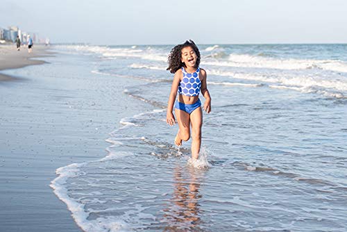 Image of SwimZip Girls' Halter Top and Bikini Bottom 2 Piece Set UPF 50+ Sun Protection