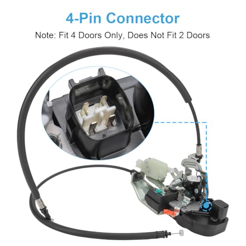 Image of WMPHE Door Lock Latch Actuator Compatible with Dodge Challenger 2015 2016 2017 2018 2019 2020 2021 2022 2023 Replacement for 68174641AF 68174641AD
