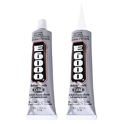 Feilengs Glue Clear for Rhinestones, 2pcs 50g Craft Glue with Precision Tip Jewelry Bead Adhesive Glue for Jewelry Metal Stone Nail Art Wood Glass