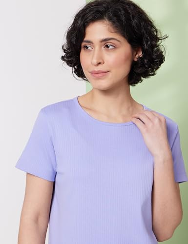 Image of Symbol Premium Women's Cotton Rib T-Shirt and Pajama Night Suit | Two Piece Set | Regular Fit (Available in Plus Sizes)