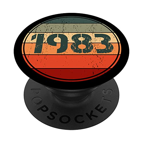 Vintage 1983 cumpleaños Pop Socket divertido 1983 cumpleaños 1983 PopSockets PopGrip Intercambiable