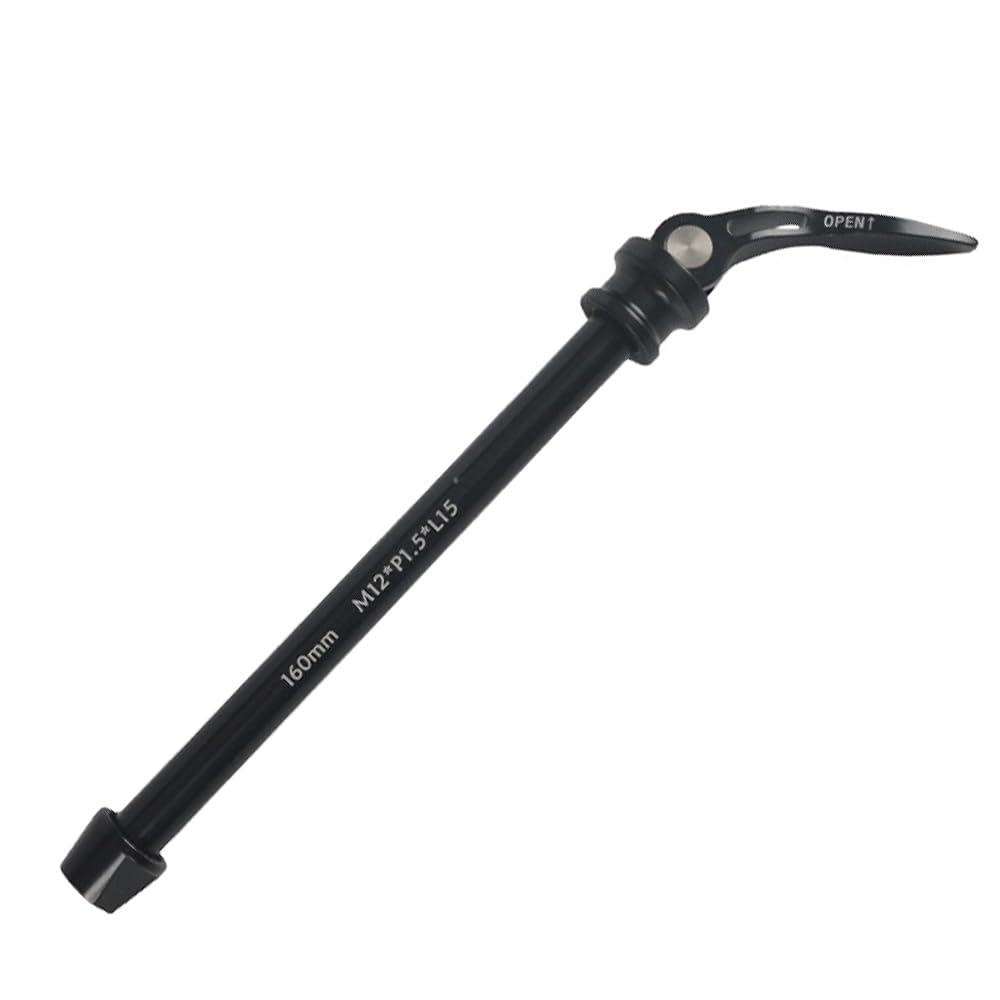 Eje pasante de bicicleta de 12 mm, ruedas delanteras y traseras, pinchos de liberación rápida con paso de rosca de 1,5 mm, pinchos de eje ultraligeros de 15 mm