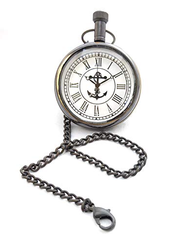 Classic Black and Gold Antique Pocket Gandhi Watch Royal Look Indian Handicraft Premium Gift Item-image-26