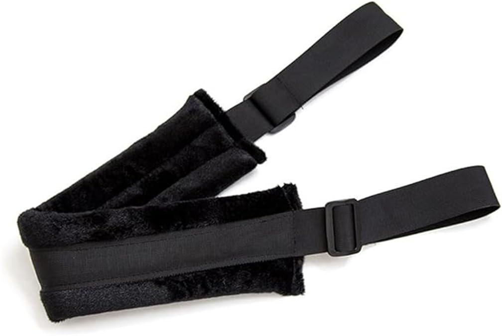 Jeu De Sangles De Fixation Pour Lit - En Nylon Doux Rembourré - Noir - Pour Jeux D'adulte Et Intimité De Couple