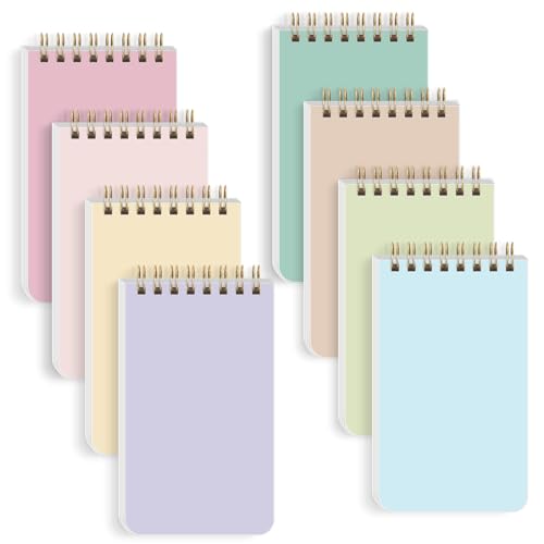 SKYDUE Small Notebooks, Cute 3x5 Pocket Notepads, Mini Spiral Notebook