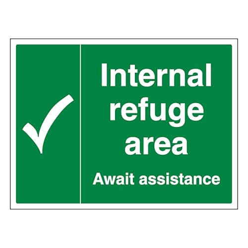 Panneau zone de refuge interne pour sécuriser l'évacuation des locaux