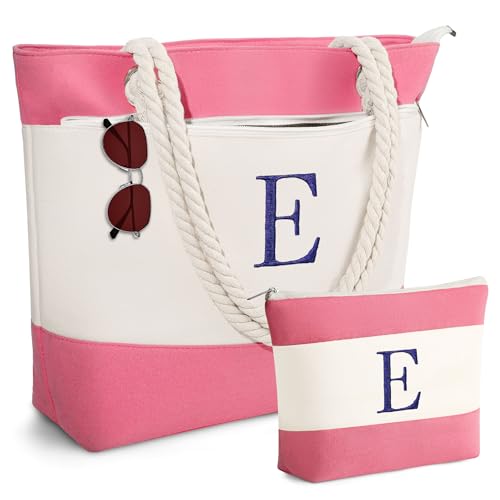 Image of YOOLIFE Beach Bags for Women - Travel Canvas Beach Tote, Pool Waterproof Bag, Travel Essentials, Gifts for Women Birthday