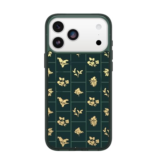 Image of OtterBox iPhone 17 Pro Max Symmetry Series Clear Case - Golden Bloom - Green