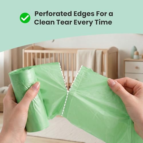Image of iTouchless Universal Diaper Pail & Trash Can Refill Bags (90 Count) - Heavy Duty & Tear-Resistant Nursery Liners - Fits Most Systems & Small Bins - 3 Pack - Stop Expensive Refills - Odor-Lock Strength