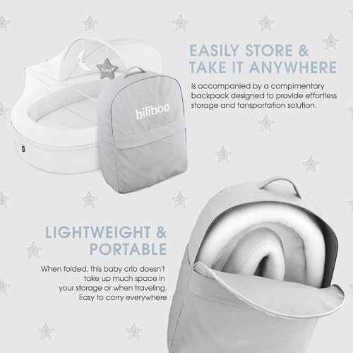 Biliboo Premium Baby Lounger for Newborn, Infant and Toddler - Baby Nest Lounger - White