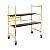 Metaltech Mini Folding Steel Scaffold - 500Lb. Capacity, 39in.W x 21 1/2in.D x 46in.H, Model# I-IMCN