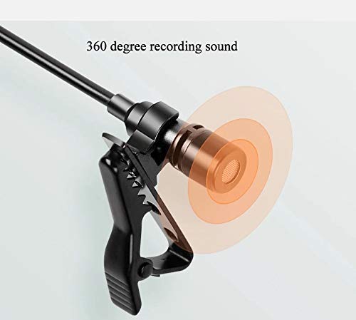 Image of coku 1.5 Meter Wired Collar Mic for Mobile, YouTube, Singing & PC | Lavalier Microphone with Noise Filter for Smartphone, DSLR, Laptop, Audio & Voice Recording - Plug & Play (1.5 Meter)