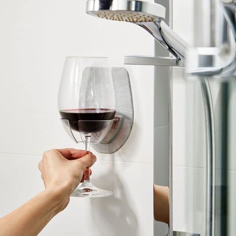 30 Watt Silicone Wine Glass Holder For Bath & Shower, Give The Gift Of An At Home Spa Bathtub Relaxation #TOP1