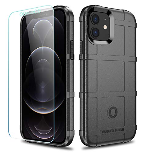 Coque tactique iPhone 12 solide protection TPU antichoc antichute noir