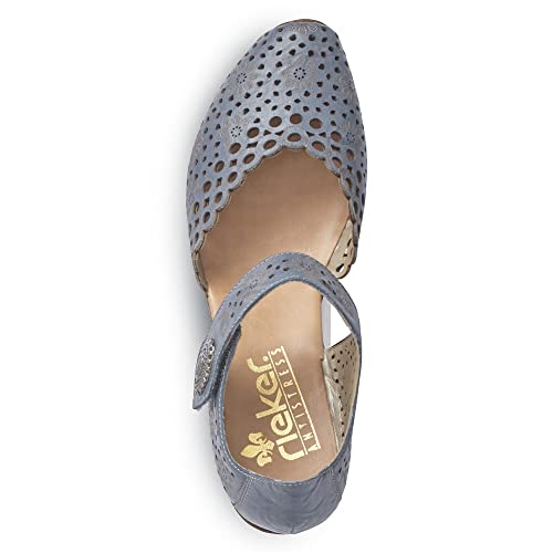 Rieker Mirjam 53 Mary Jane Womens Pump 37 M EU Blue3