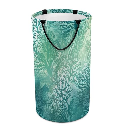 Panier à linge pliable gain de vue et d'espace avec poignées