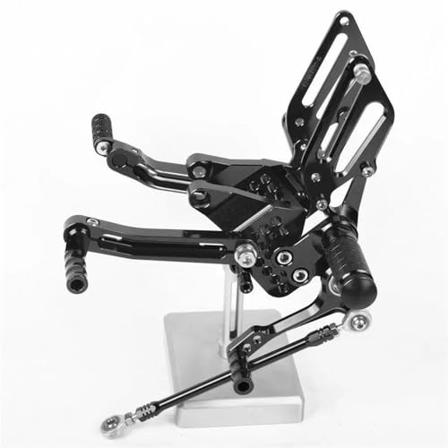 GTGJFJKW Estriberas para Motocicleta Reposapiés Traseros Ajustables para Motocicletas CNC Billet Reposapiés Traseros Reposapiés Carreras para Ducati 749 999 748 916 996 998 S R Negro