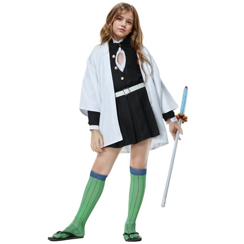Kids  Kanroji Mitsuri Cosplay Costume Outfits Halloween Carnival Suit