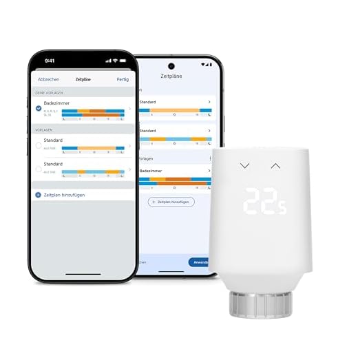 Eve Thermo (Matter, 5. Gen.): Smartes Heizkörperthermostat, Heizkosten sparen, funktioniert mit Alexa, Apple Home, Samsung SmartThings, Google Home, benötigt Thread Border Router
