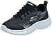 Skechers Go Run 650, Scarpe da Ginnastica, Black Silver, 33.5 EU