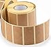 1,000 (1 rouleaux, 1 000/rouleau) 60x30mm autocollants en kraft brun naturel Étiquettes d'expédition autocollantes, autocollants vierges, étiquettes pour pots et boîtes de conserve, perforées