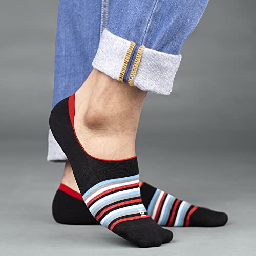 Image of SockSoho Premium Loafer Cotton Socks for MEN - (COLOR: Multicolor | Loafer Length | 7-12 UK Size)