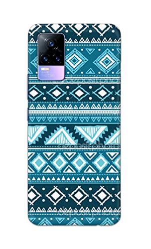 Image of PRINTFIDAA Coloured Tribal Pattern Hard Back Cover for Vivo Y73 / Vivo V21e 4G Back Cover -(P6) KAT1008