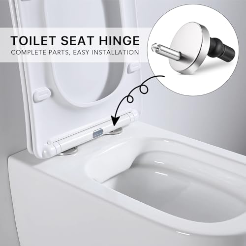 Akamino FULL SET TOILET SEAT HINGE FIXINGS Quick Release Top Hinge Fixings Expanding Rubber,Toilet Seat Hinge Replacement Parts thumb #5