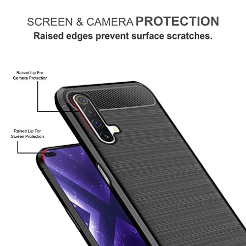 Image of Amazon Brand - Solimo Back Cover Case for Realme X3 / Realme X3 SuperZoom | Compatible for Realme X3 / Realme X3 SuperZoom Back Cover Case | 360 Degree Protection |Soft and Flexible(TPU | Matte Black)
