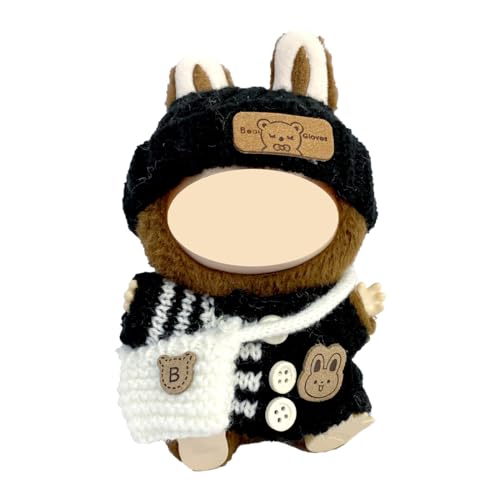 EOYVAIL Set di abbigliamento e accessori per bambole,Set di 3 pezzi da 17 cm, vestiti per bambole La fai da te, accessori per cappello nero adatti per collezionisti, regali per bambini