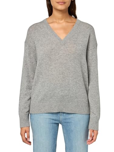Image of Theory Women's Long Sleeve V-Neck Cashmere Pullover Sweater