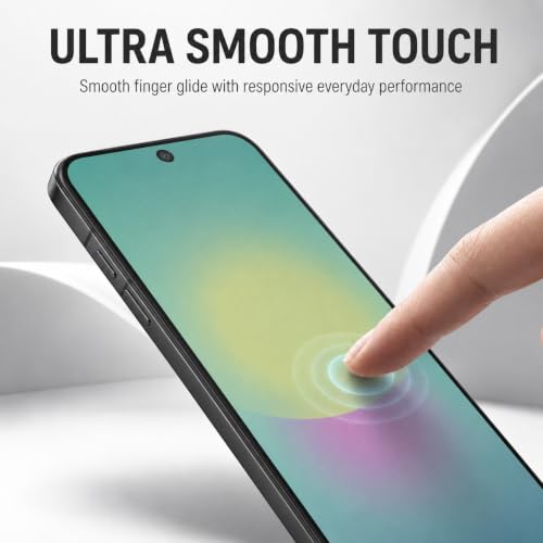 Image of FIRST MART Matte Anti-Glare Tempered Glass for Samsung Galaxy A27 With Installation Kit | Military-Grade Gaming Screen Protector & Cable Guard | Edge to Edge Coverage | Black