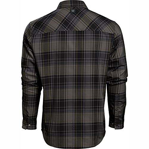 Vortex Men's Trail Call Tech Flannel Shirts - Mechanical Stretch, Moisture Wicking, Underarm Gusset2