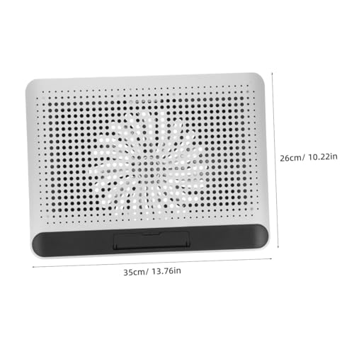 Base refrigerante para laptop de aleación de aluminio con ventilador miniatura 2