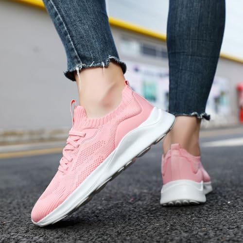 Image of DLWKIPV Womens Slip on Walking Tennis Shoes for Women Work Running Athletic Gym Sports Sneakers Lightweight Casual Shoe