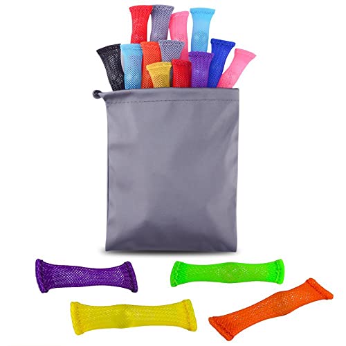 Austor 20 Pieces Fidget Toys Relieve Stress Increase Focus Sensory Marble And Mesh Fidgets For Adults And Children With Adhd Add Ocd Autism, 10 Colors #TOP1