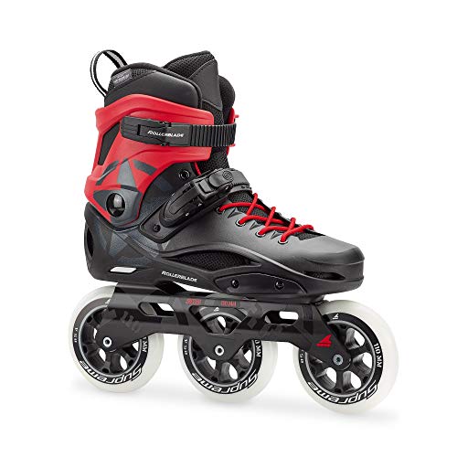 Rollerblade Mixte - Adulte RB 110 3WD Rollers Inline Noir/Rouge 310