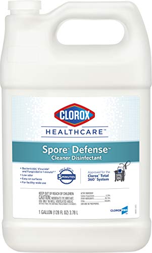 Clorox Healthcare Spore Defense Cleaner Disinfectant CloroxPro Refill Bottle, 128 Ounces (32122)