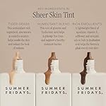 Summer Fridays Sheer Skin Tint - Skin Tint with Hyaluronic Acid - Helps Diminish Uneven Skin Tone - Sheer to Light Coverage - Shade 3 - Light with Golden Undertones (1 Fl Oz) - Image 5