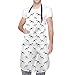 Grembiule Impermeabile Adulto Pastore Tedesco con Grembiule da Cucina Tascabile Lavabile in Lavatrice 28x33 Pollici