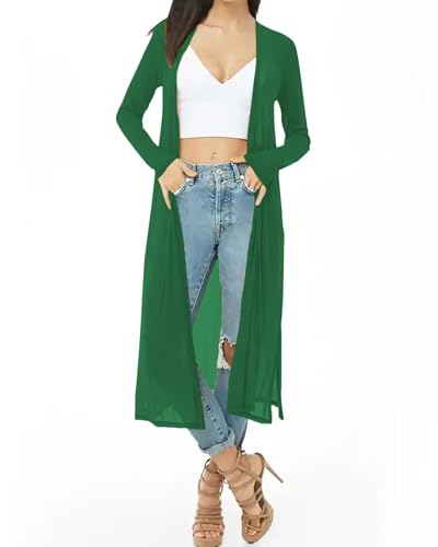 Image of Womens Sexy Sheer Long Sleeve Cardigan See Through Mesh Cover Up