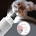 Silent Groom Pro Nail Grinder - 5 Speeds Dual LED Light Quiet Electric Pet Nail Trimmer, USB Rechargeable 1200mAh Dog/Cat File for Calm Grooming (Nail Grinder)