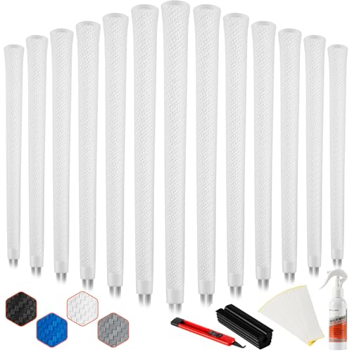 Full Choice Golf Grips 13-Pack with Repair Kits All-Weather Performance, 360° Non-Slip Texture & High-Traction Grips for Stable Control MID SIZE RG04