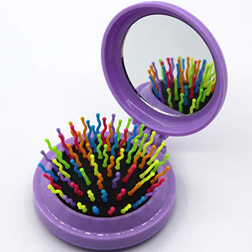 Escovas de cabelo para viagem para mulheres, 4 Color, Floding brush