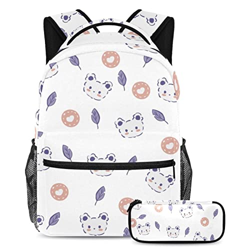 Sac à dos ours violet étanche avec trousse contre la pluie