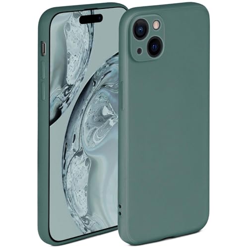 Coque silicone iPhone 15 Plus souple pour éviter les bris d'écran bleu