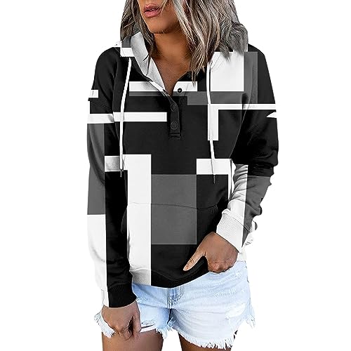 Sweatshirt Damen,Hoodie Damen schwarz Oversize Weekday Sweatshirt Damen...