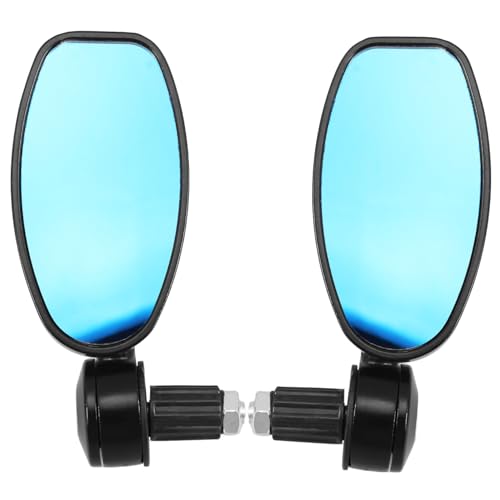Espejos retrovisores de aluminio SOIMISS ajustables de diseño cuadrado para moto y scooter