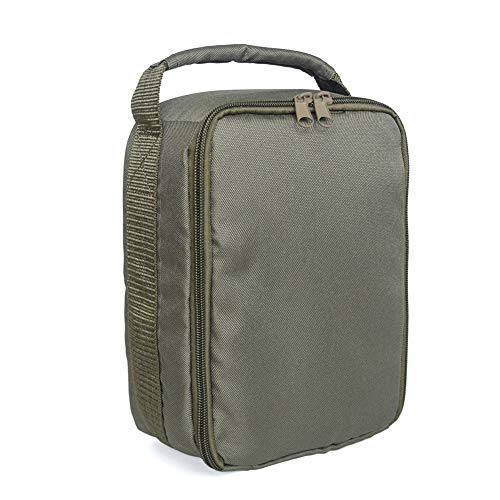 MiaLian 1 Unids Portátil de Pesca Carrete Bolsa de Engranajes Bolsa de Almacenamiento Oxford Tela Cremallera Doble para Exterior