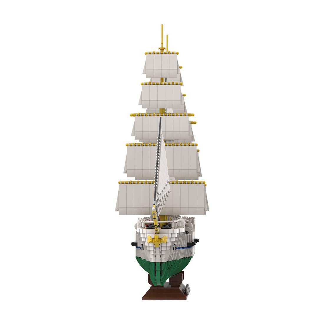 Gorch Fock - Set di mattoncini da costruzione vintage della marina tedesca, modello da collezione, per costruire ed esporre giocattoli per regali di Natale e compleanno (7599 pezzi)